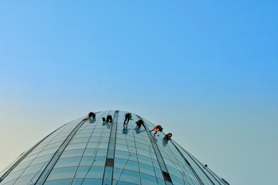 One Blackfriars needs it’s windows cleaned regularly in the dusty summer.